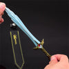 Nakoraraスカイリム Skyrim V チルレンド＋革 21cm 片手剣 武器 グッズ ドラゴンボーン ドヴァーキン 刀掛台付き ジ・エルダー・スクロールズ・ファイブ・スカイリム 飾り 装備品 道具 合金製 武器モデル 観賞用 置物 ミニチュア 小道具 コレクション 道具 小物