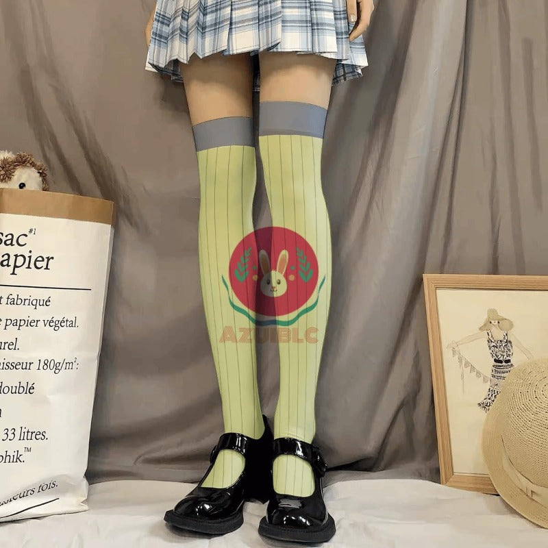 [azuiblc] 崩壊スターレイル ハイソックス ホタル 46cm ソックス コスプレ小物 コスプレ グッズ 道具 小物 薄手 渋谷 原宿系 JK ロリータ 夏 アニメ 女の子