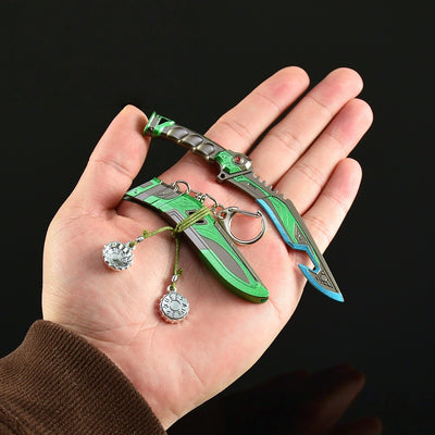 Nakorara APEX　Apex Legends　12cm　バンガロール　緑色　ミニチュア　ダイキャスト製　武器モデル　工芸品　装備品　アクセサリー