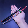 Nakorara　ミニチュア　鬼滅の刃　炭治郎　ヒノカミ神楽　ダイキャスト製　26cm　ミニ日輪刀　合金製　コスプレ　道具　飾り　キーホルダー　プレゼント　刀剣　ハロウィン　おもちゃ