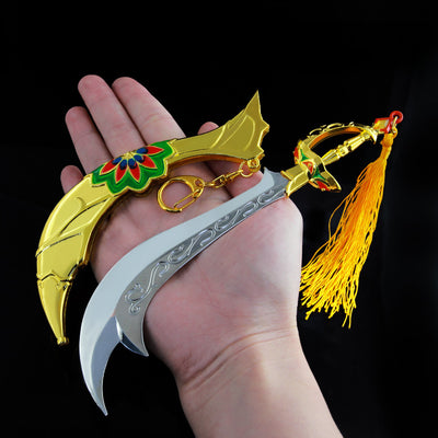 Nakorara　ゼルダ　七宝のナイフ　19cm　キーホルダー　ブレワイ　ダイキャスト製　おもちゃ　武器レプリカ　卓上装備品　イベント　武器モデル　塗装済み可動フィギュア