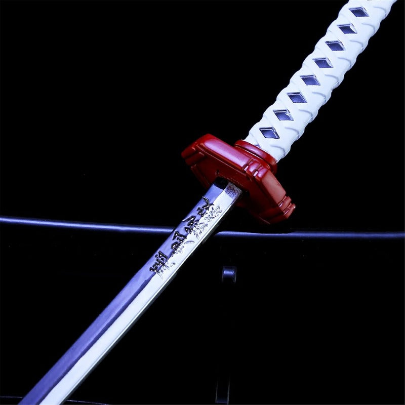 富岡義勇　コスプレ 武器 刀 剣 鬼滅の刃 日輪刀 　金属製１０３ｃｍ【訳あり】 Nakorara 鬼滅の刃 冨岡 義勇 日輪刀 26㎝ 武器モデル アクセサリー