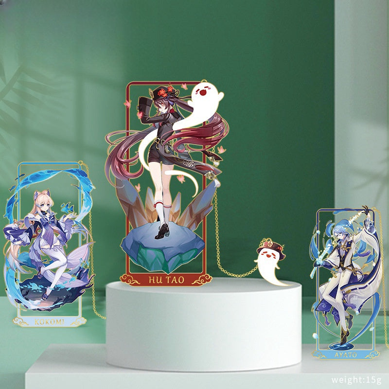 Nakorara 　原神　栞　金属製　アクセサリー　おもちゃ　プレゼント　デザイン　萌えグッズ　小物