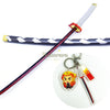 Nakorara　ミニチュア　鬼滅の刃　炭治郎　ヒノカミ神楽　ダイキャスト製　26cm　ミニ日輪刀　合金製　コスプレ　道具　飾り　キーホルダー　プレゼント　刀剣　ハロウィン　おもちゃ