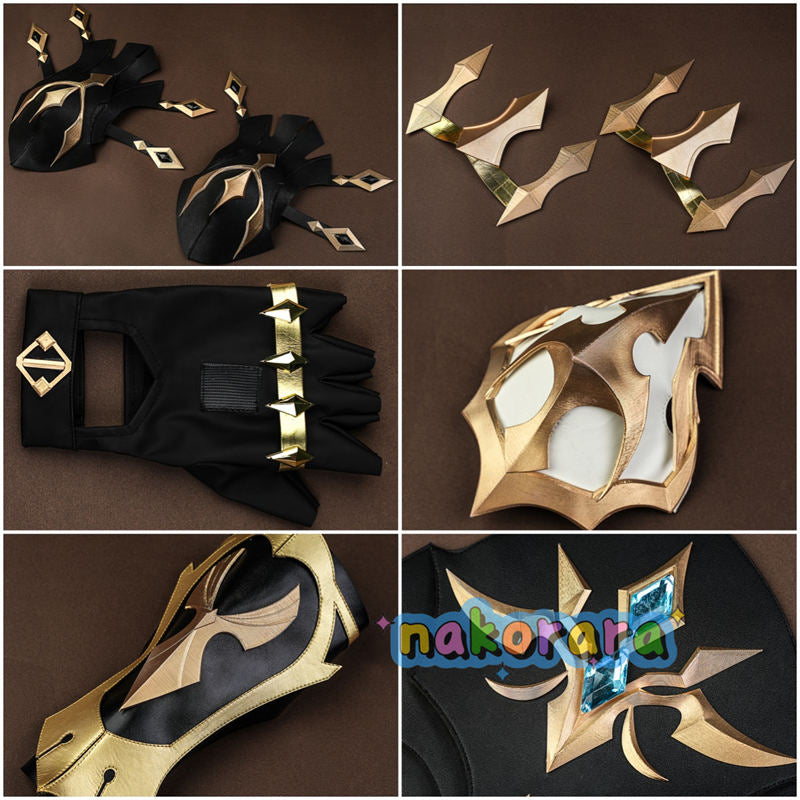 Nakorara 原神 ファルカ コスプレ衣装 3d樹脂パーツ コスチューム 北風