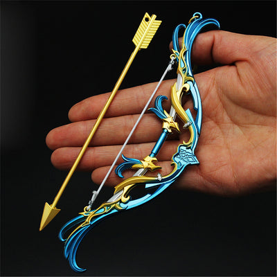 Nakorara　原神　終焉を嘆く詩　17cm ミニチュア　チェーンブレイカー　武器モデル　キーホルダー　ダイキャスト製　装備品　アクセサリー　武器ファン向け　おもちゃ　レプリカ