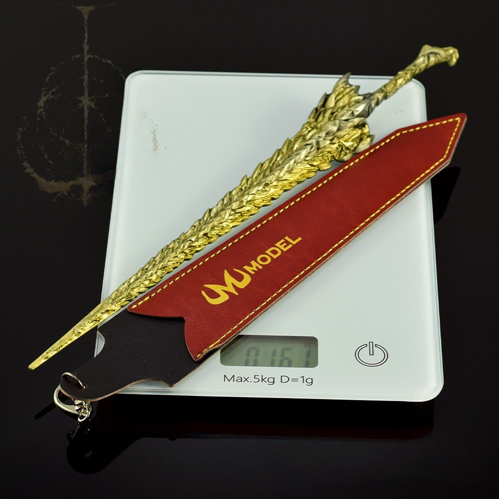 Nakorara　エルデンリング　竜王の岩剣　30cm　ミニチュア　武器モデル　竜王プラキドサクス　アクセサリー　レプリカ　namini010