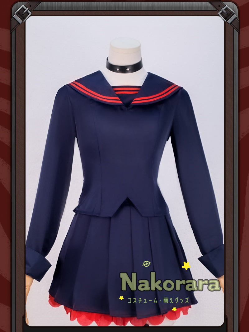 Nakorara　ゼンレスゾーンゼロ　浮波柚葉　コスプレ衣装 怪啖屋　柚葉 セーラー服　鞄＋髪飾りセット　Ukinami Yuzuha　地雷系　狸の尻尾 かまちー追加　イベント　おもちゃ　狸ぬいぐるみ　