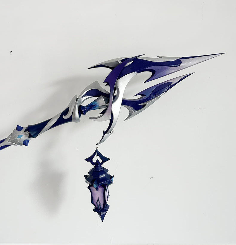 Nakorara  原神 フリンズ   血染めの荒れ地   200cm　長柄武器 武器モデル 　闇影と灯り 長槍 コスプレ道具　PU製　ライトキーパー   Bloodsoaked Ruins  Luna I 　ナドクライ