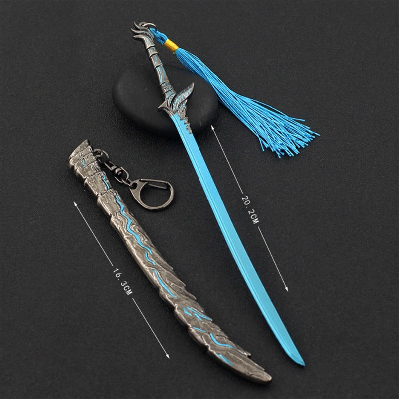 Nakorara デビルメイクライ5　閻魔刀 ミニチュア　22cm DMC 武器モデル　ダンテ キーホルダー　ダイキャスト製　装備品　アクセサリー　武器ファン向け　おもちゃ　レプリカ