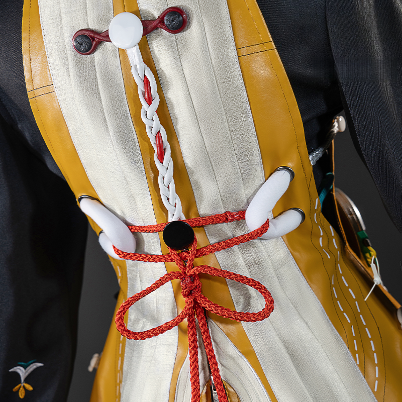 Nakorara  ゼンレスゾーンゼロ　雲霞の行き着く処 リン 耳飾り＋イヤリング付き雲嶽山 コスプレ衣装　刺繡ロゴ コスチューム
