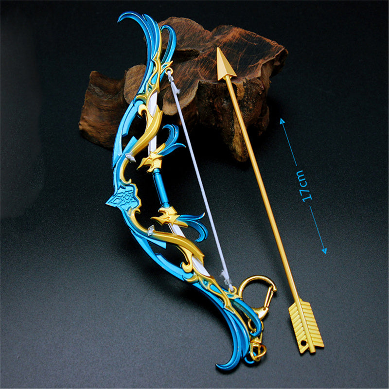 Nakorara　原神　終焉を嘆く詩　17cm ミニチュア　チェーンブレイカー　武器モデル　キーホルダー　ダイキャスト製　装備品　アクセサリー　武器ファン向け　おもちゃ　レプリカ