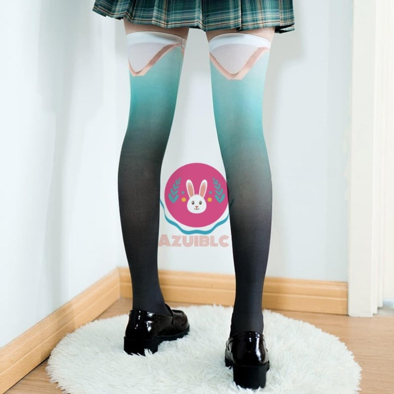 [azuiblc] 崩壊スターレイル ハイソックス ホタル 46cm ソックス コスプレ小物 コスプレ グッズ 道具 小物 薄手 渋谷 原宿系 JK ロリータ 夏 アニメ 女の子