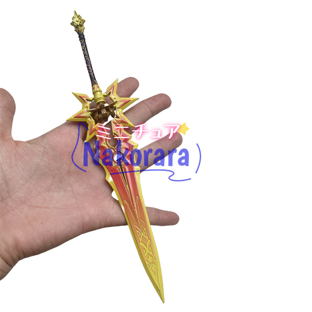 nakorara  原神　マーヴィカ 千烈の日輪　22cm　ミニチュア　武器モデル　ダイキャスト製　アクセサリー　武器モデル