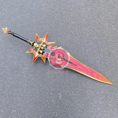 原神 両手剣 千烈の日輪 マーヴィカ 110CM 炎神 武器 PU製 剣 刀 武器 コスプレ道具