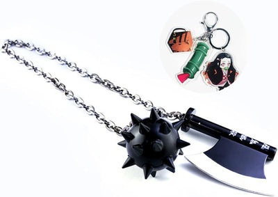 Nakorara 鬼滅の刃　悲鳴嶼 行冥 日輪刀　40㎝　ダイキャスト製　ミニチュア　武器モデル　アクセサリー 岩柱　装備品無限城 工芸品　フィギュア　萌えグッズ