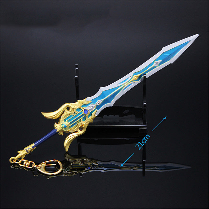 Nakorara　原神　松韻の響く頃 21cm ミニチュア　武器モデル　ダイキャスト製　装備品　アクセサリー　武器ファン向け　おもちゃ　レプリカ