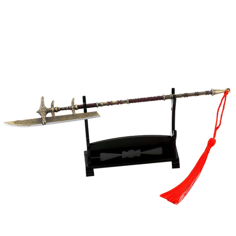 Nakorara  アサシンクリード 槍 ミニチュア 22㎝ キーホルダー キーチェーン グッズ アクセサリー インテリア装備品 ゲーム