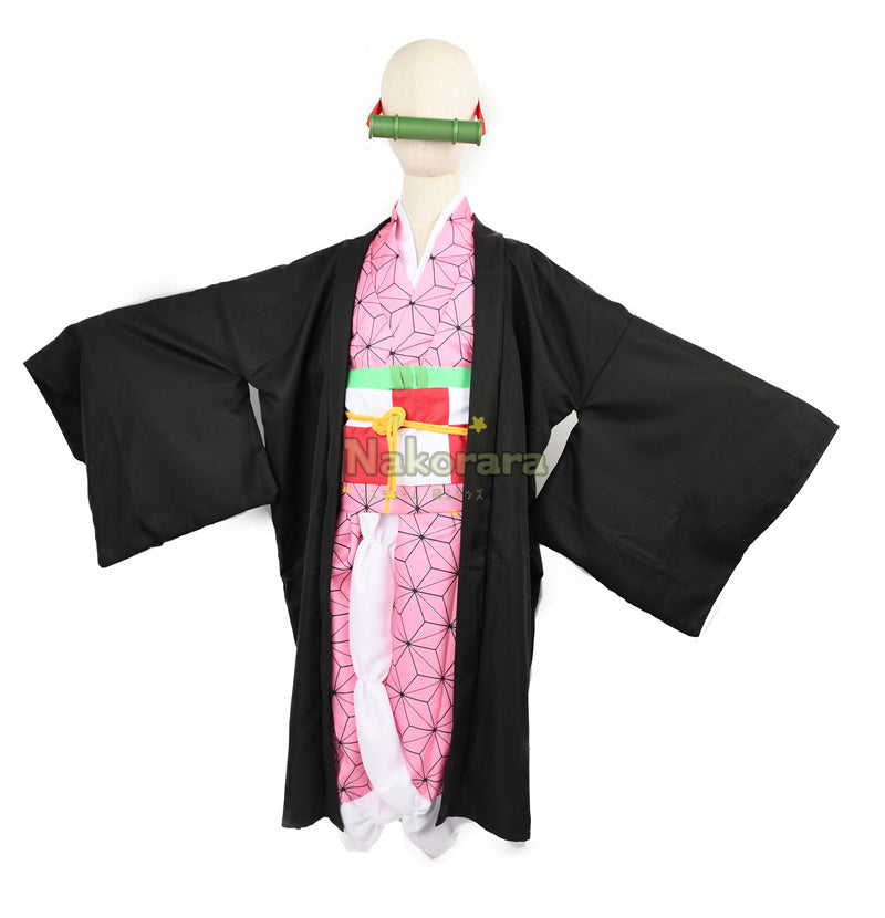 Nakorara　鬼滅の刃　竈門 炭治郎　 禰󠄀豆子　我妻 善逸　伊之助　義勇　胡蝶しのぶ　コスプレ衣装　子供用　100-150cm　コスチューム　イベント　学園祭　仮装