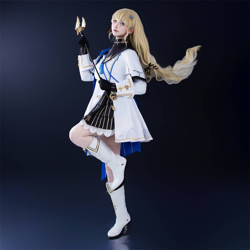 Nakorara　鳴潮 フィービー 帽子付き　コスプレ衣装　洋服風　ウィッグ　シューズ　法杖追加可能