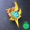  Nakorara　原神（げんしん）八重神子 9cm 神の目 コスプレ小道具 草神の瞳 飾り 雷神の瞳 インテリア装備品 風神の瞳 海灯祭 鞄飾り 岩神の瞳 キーホルダー キーリング Genshin Impact プレゼント 誕生日 合金 ギフト