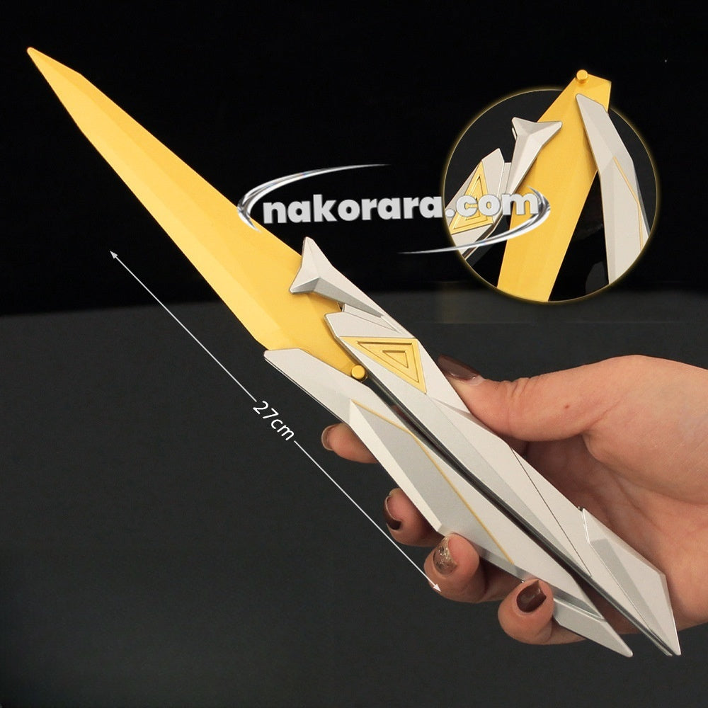 Nakorara　ヴァロラント　シンギュラリティー バタフライナイフ　27cm 182g ミニ武器　ミニチュア　工芸品　模型モデルNa006