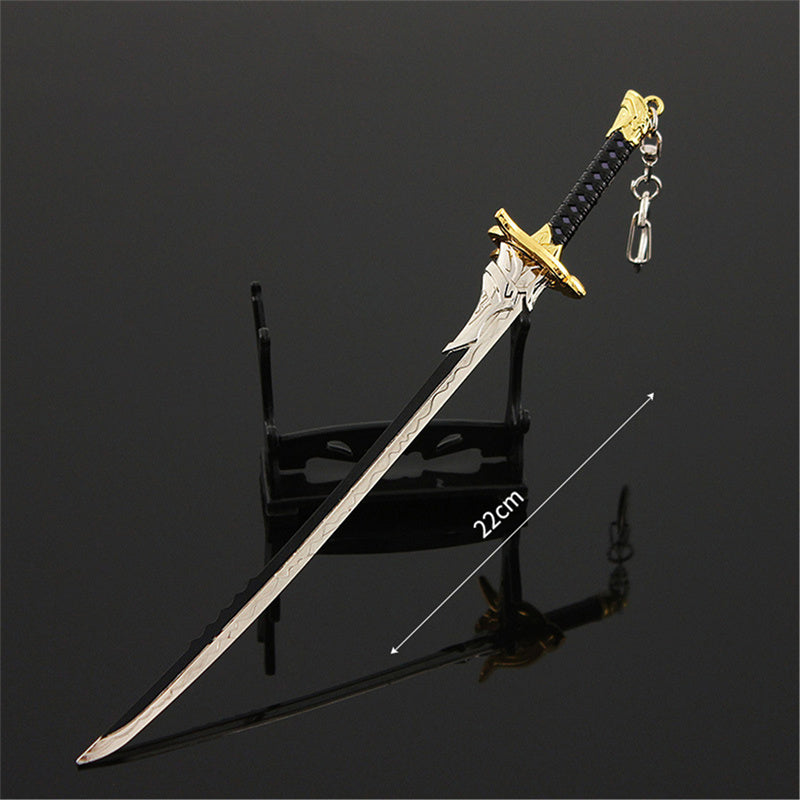 Nakorara　原神　天目影打 21cm ミニチュア　武器モデル　ダイキャスト製　装備品　アクセサリー　武器ファン向け　おもちゃ　レプリカ