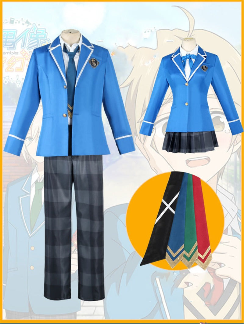 Nakorara あんさんぶるスターズ   夢ノ咲学院 男子制服 コスプレ衣装 ネクタイ3色セット コスチューム 学園 cosplay 仮装 変装 コスプレ イベント パーティ