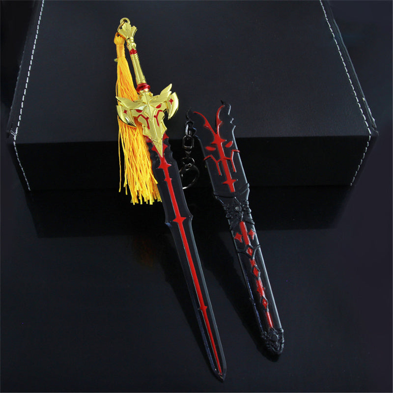 Nakorara　原神　黒剣 ミニチュア　武器モデル　ダイキャスト製　装備品　アクセサリー　武器ファン向け　おもちゃ　レプリカ