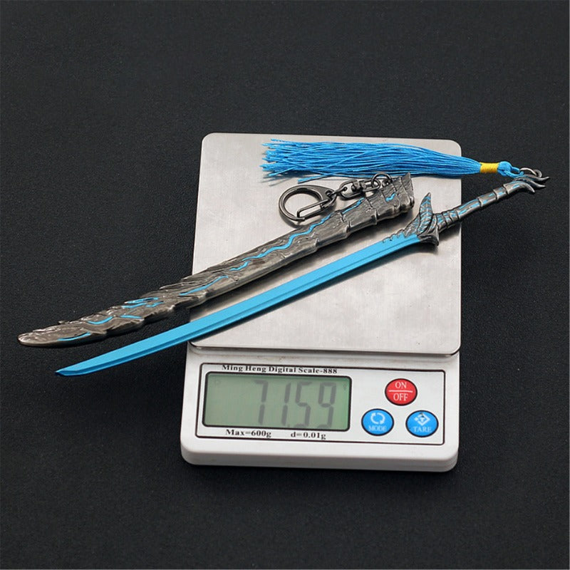 Nakorara デビルメイクライ5　閻魔刀 ミニチュア　22cm DMC 武器モデル　ダンテ キーホルダー　ダイキャスト製　装備品　アクセサリー　武器ファン向け　おもちゃ　レプリカ