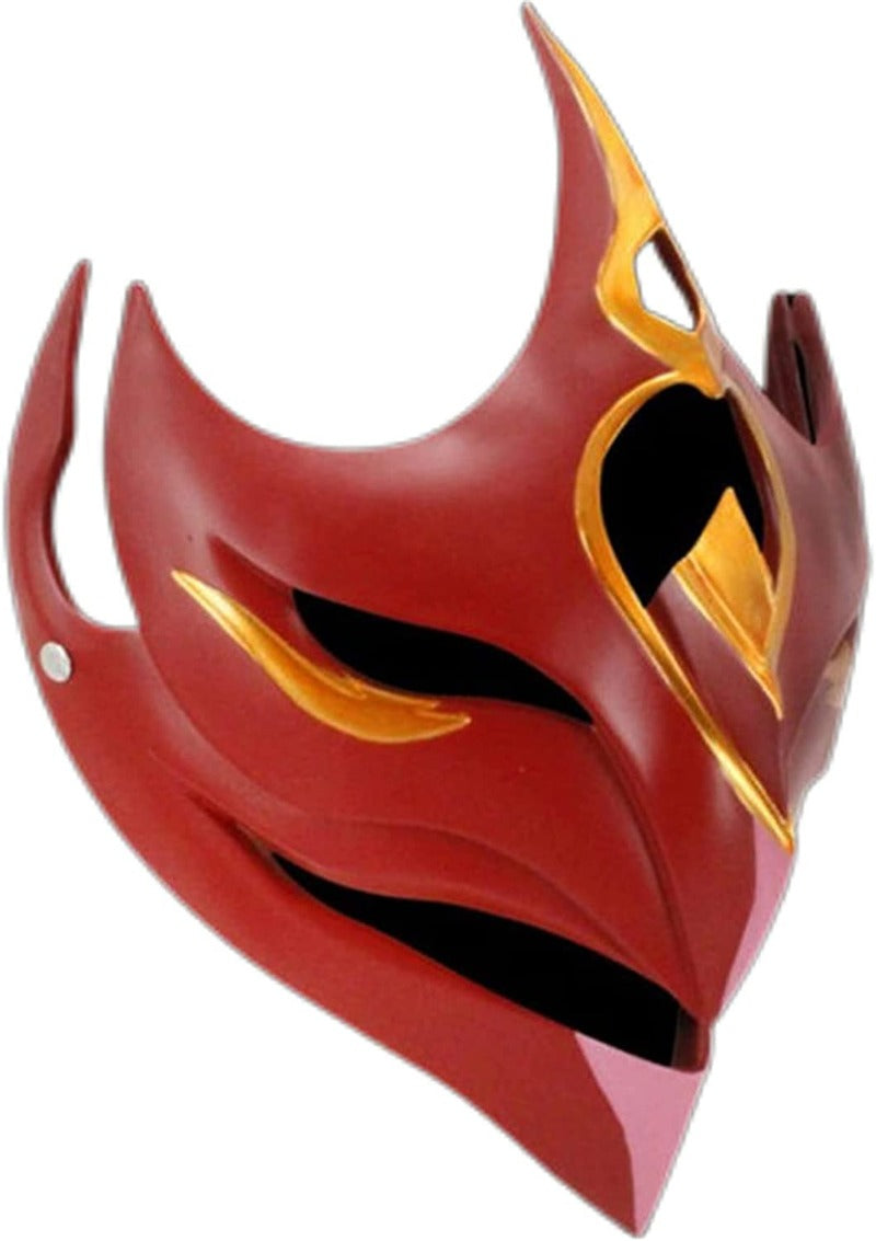 Nakorara　原神 げんしん タルタリヤ 魔王武装 　 魈（しょう ） ショウ 　九条裟羅 天狗のお面　狐のお面 樹脂製 巫女 花散里 神里綾華 稲妻 お土産 白 赤 祭り きつね キツネ マスク 頭飾り ヘアアクセサリー コスプレ道具 コスプレ 萌え 可愛い イベント プレゼント グッズ 道具 小物