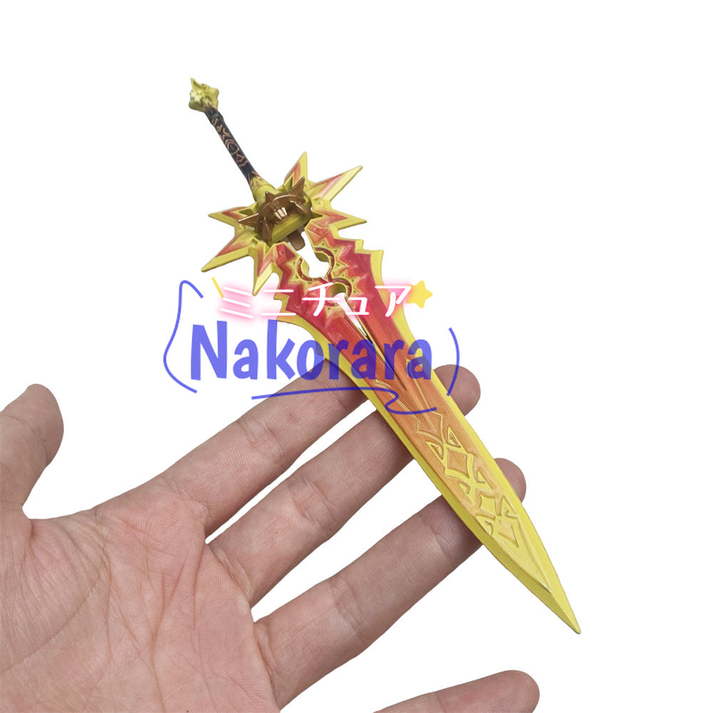 nakorara  原神　マーヴィカ 千烈の日輪　22cm　ミニチュア　武器モデル　ダイキャスト製　アクセサリー　武器モデル