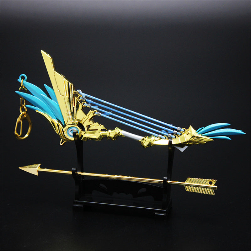 Nakorara　原神　天空の翼　17cm ミニチュア　チェーンブレイカー　武器モデル　キーホルダー　ダイキャスト製　装備品　アクセサリー　武器ファン向け　おもちゃ　レプリカ
