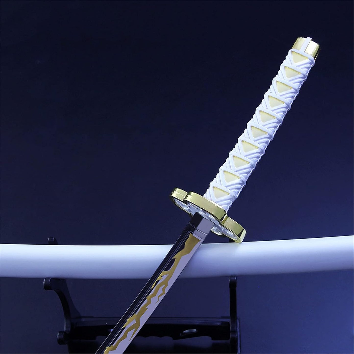 Nakorara　鬼滅の刃　我妻 善逸　日輪刀　26㎝　ダイキャスト製　ミニチュア　武器モデル　アクセサリー　装備品　あがつま ぜんいつ　工芸品　フィギュア　萌えグッズ