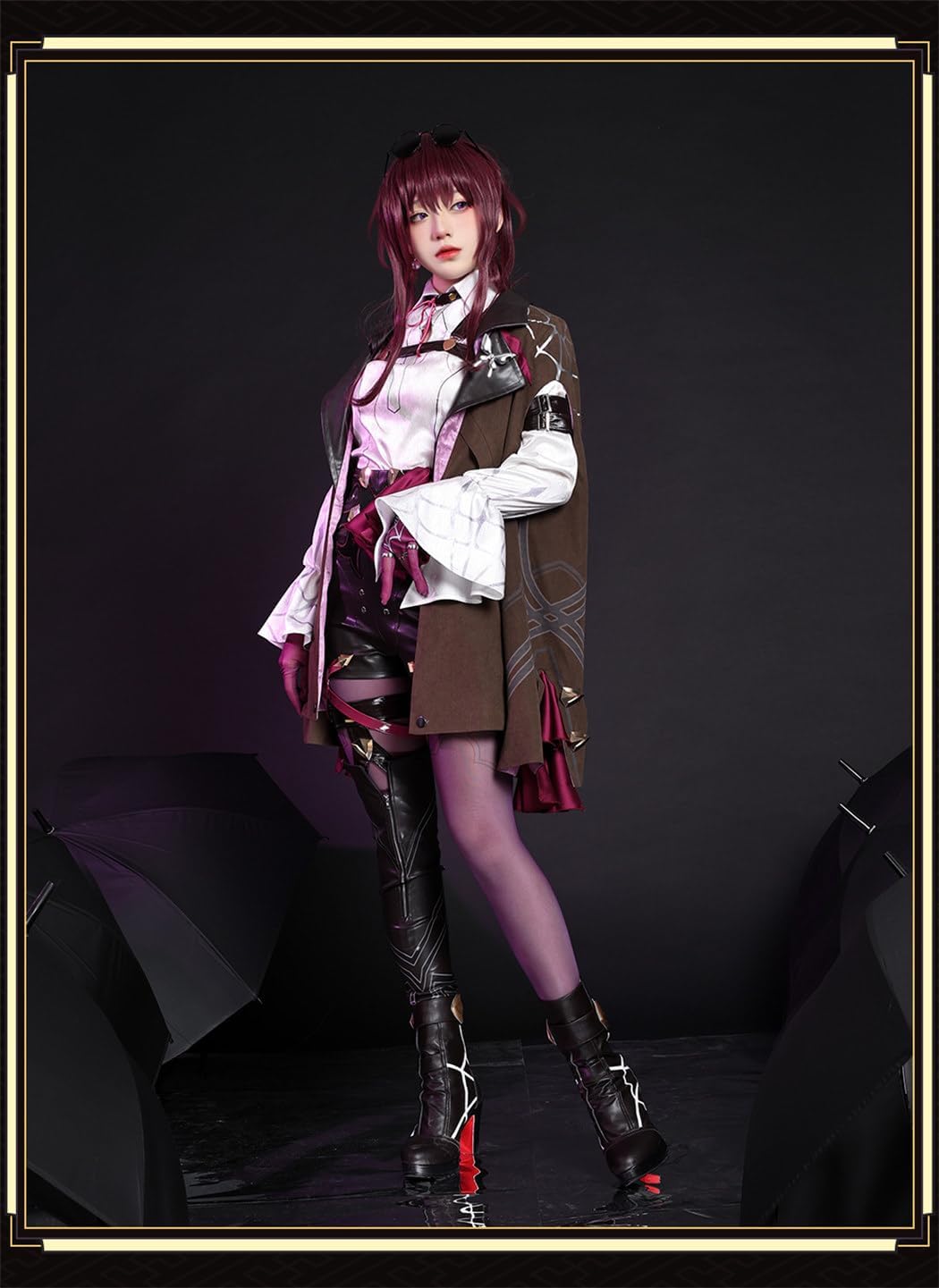 Nakorara 崩壊スターレイル黄泉 よみ 赤  コスプレ衣装 コスチュームセット 金属アクセサリー グッズ タトゥーシール  おしゃれ アニメ cosplay 変装 仮装 撮影 祭り ハロウィン クリスマス イベント