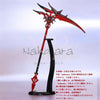 Nakorara 原神　ミニチュア 赤月のシルエット 22cm 長柄 槍 キーホルダー アルレッキーノ(召使) 工芸品モデル ダイキャスト おもちゃ ミニ武器