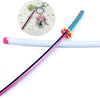 Nakorara　鬼滅の刃　日輪刀ミニ刀剣 26cm ヒノカミ神楽 日輪刀 ナイフ 刀掛台送り おもちゃ インテリア装備品 コスプレ 日本刀 装備品 クリスマスプレゼント ハロウィン 舞台化 飾り