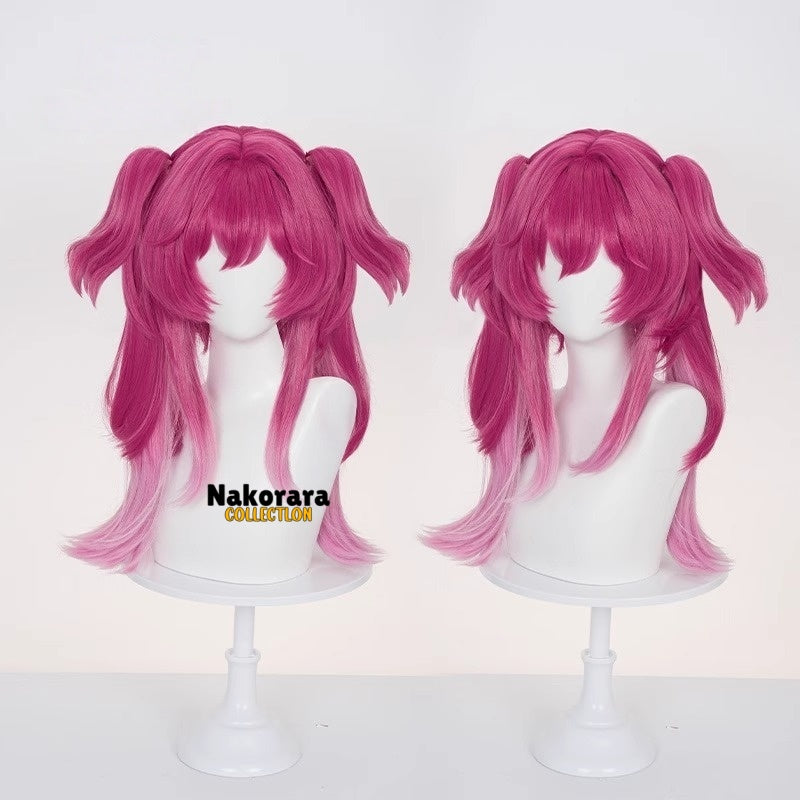 Nakorara 鳴潮 ルパ ウィッグ 紫ピンクグラデ 前髪42cm+ポニーテール50cm コスプレウィッグ　鬘