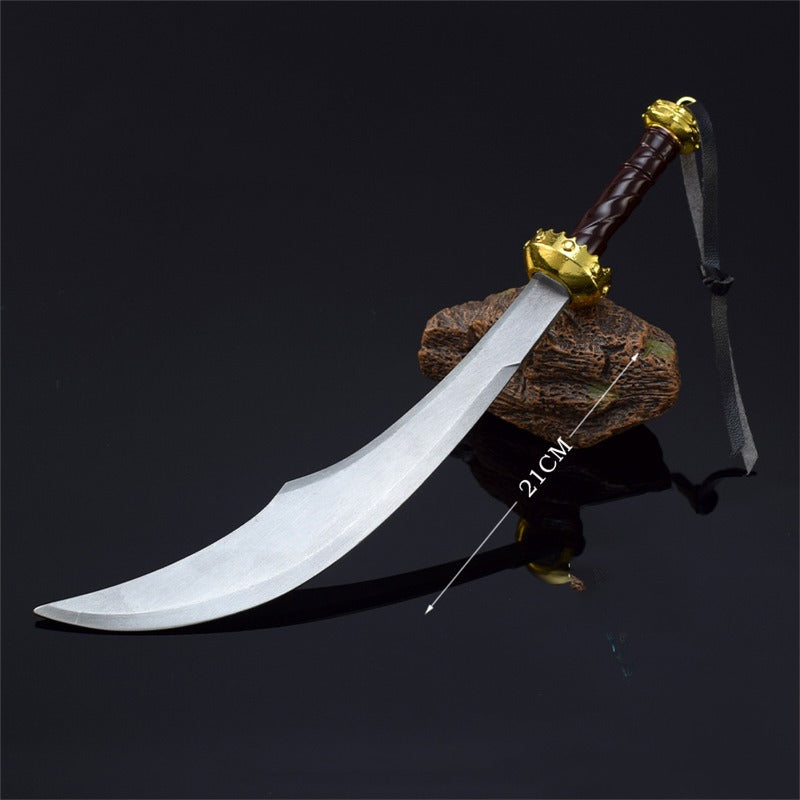 Nakoraraスカイリム Skyrim V ブラッドサイズ 21cm 片手剣 武器 グッズ ドラゴンボーン ドヴァーキン 刀掛台付き ジ・エルダー・スクロールズ・ファイブ・スカイリム 武器モデル 観賞用 置物 ミニチュア　　コレクション 道具 小物