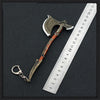 Nakorara ゴッド・オブ・ウォー ラグナロク God of Warシリーズ Kratos 斧  手遊び 16cm ミニ武器 斧 14cm 装備品 合金 塗装済み完成品  東洋剣 武将 インテリア装備品 ゲーム ミニ武器 道具