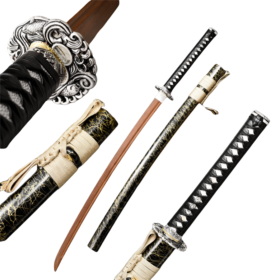 Nakorara 日本風 装飾品　鳳凰の羽　103cm Nakorara　サムライ用　日本刀　武器モデル　汎用刀　仕上げ模造刀　レプリカ　和風　コスプレ道具 唐風　模造刀　木刃　樹脂刃　工芸品　武士刀　サムライ　ソード　ハロウィン