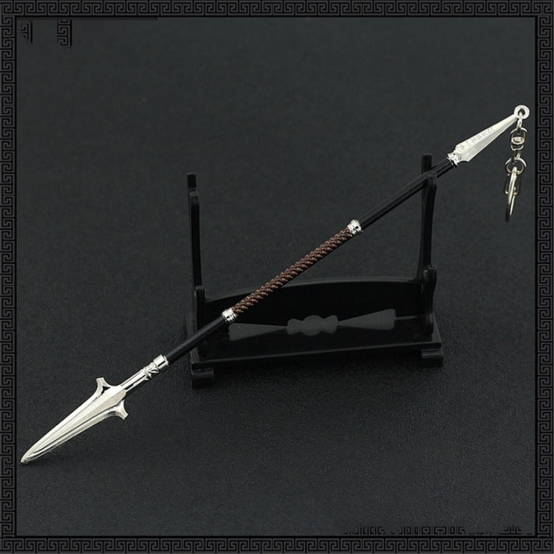 Nakorara  アサシンクリード 槍 ミニチュア 22㎝ キーホルダー キーチェーン グッズ アクセサリー インテリア装備品 ゲーム