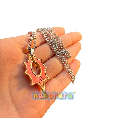 Nakorara 原神 マーヴィカ ネックレス 合金製&nbsp; 炎神 ペンダント コスプレ道具　アクセサリー ナタ　萌えグッズ　非公式グッズ