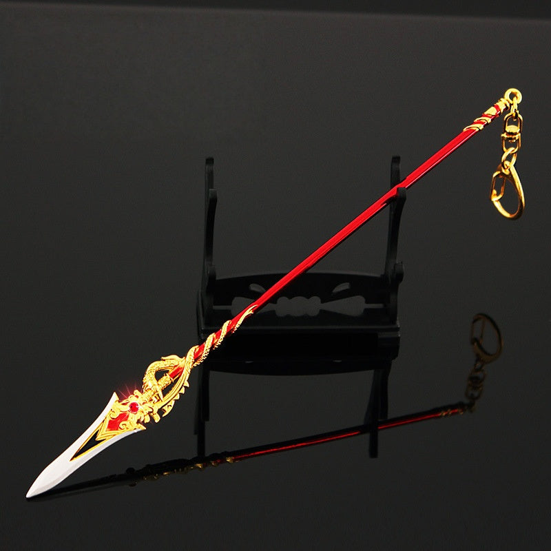 Nakorara　原神　匣中滅龍 22cm ミニチュア 武器モデル　キーホルダー　ダイキャスト製　装備品　アクセサリー　武器ファン向け　おもちゃ　レプリカ