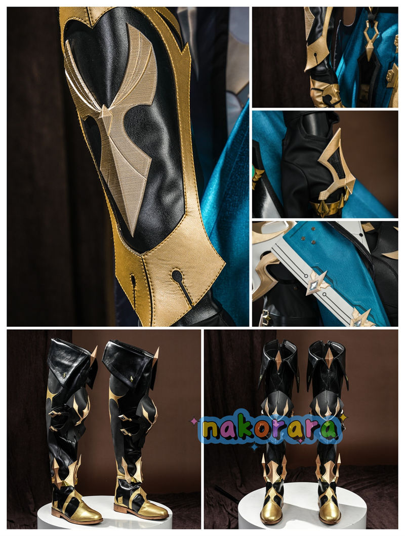 Nakorara 原神 ファルカ コスプレ衣装 3d樹脂パーツ コスチューム 北風