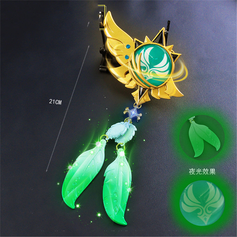  Nakorara　原神（げんしん）八重神子 9cm 神の目 コスプレ小道具 草神の瞳 飾り 雷神の瞳 インテリア装備品 風神の瞳 海灯祭 鞄飾り 岩神の瞳 キーホルダー キーリング Genshin Impact プレゼント 誕生日 合金 ギフト
