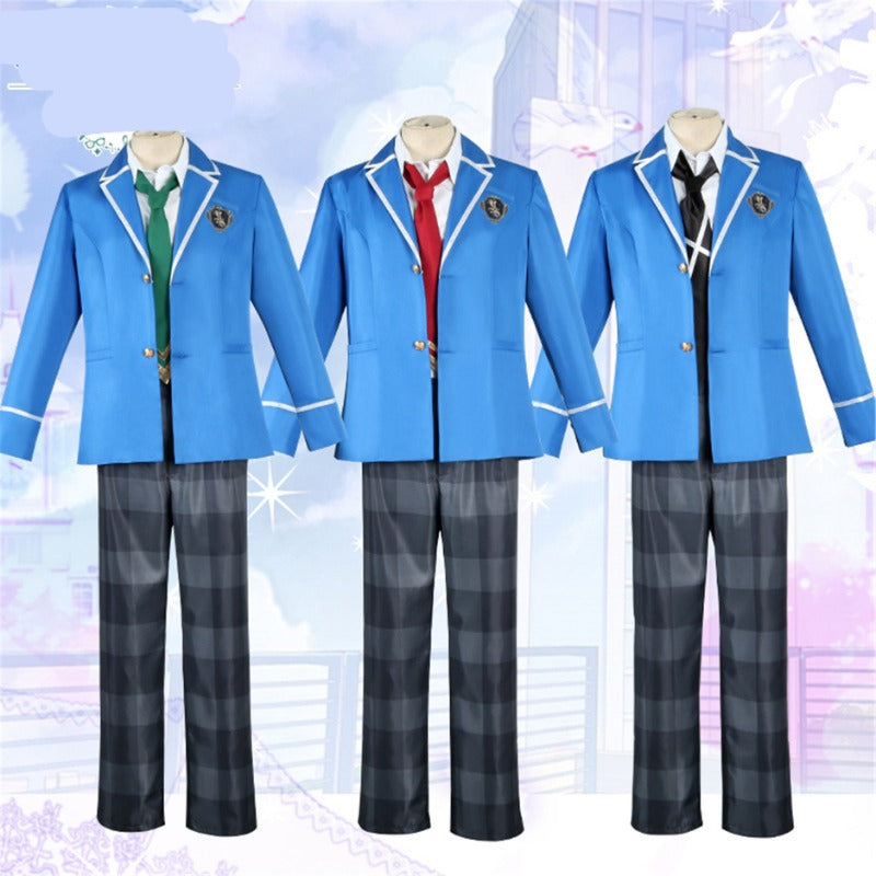 Nakorara あんさんぶるスターズ   夢ノ咲学院 男子制服 コスプレ衣装 ネクタイ3色セット コスチューム 学園 cosplay 仮装 変装 コスプレ イベント パーティ