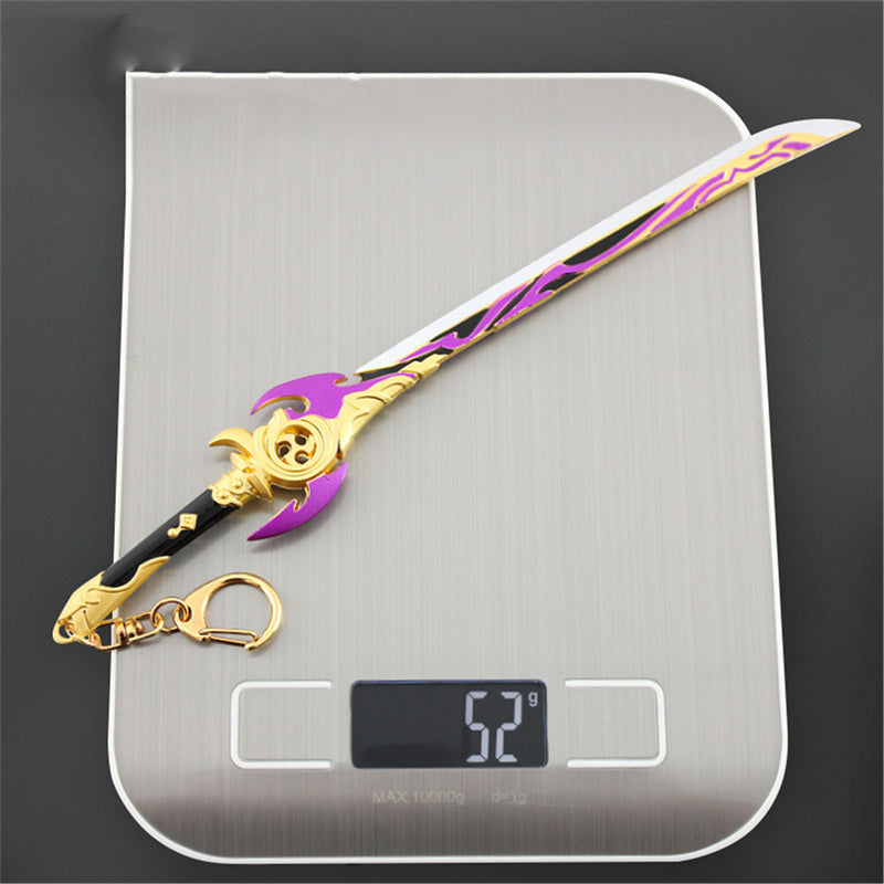 Nakorara　原神　霧切の廻光 21cm ミニチュア　武器モデル　ダイキャスト製　装備品　アクセサリー　武器ファン向け　おもちゃ　レプリカ