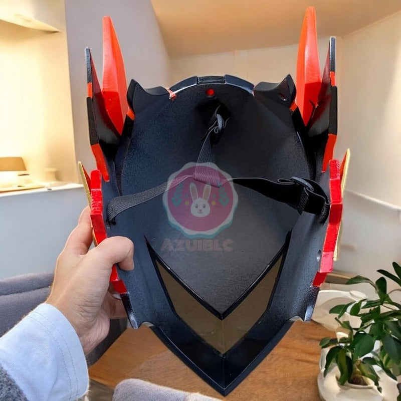 原神 マーヴィカ ヘルメット コスプレ道具 仮面 お面 炎神 武器 樹脂製 おしゃれ コスプレ道具 Cosplay 道具