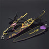 Nakorara ミニチュア ヴァロラント 22cm 17cm ジェット セージ 合金 未開刃 レプリカ フィギュア ソード 剣 欧米風 西洋剣 ミニ武器 片手剣 工芸品 インテリア装備品 おみやげ